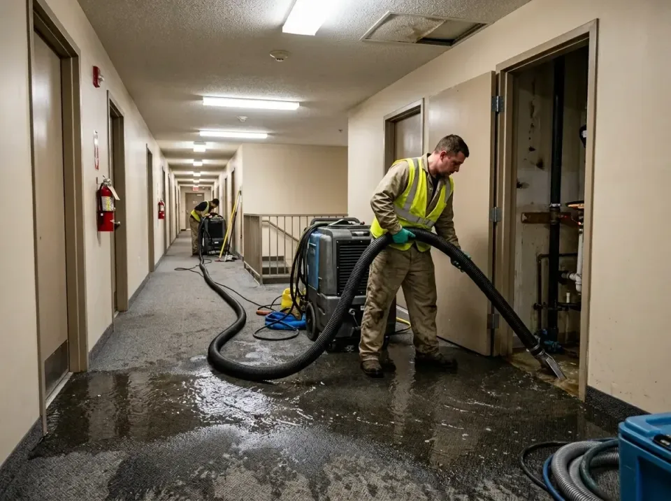 multi-unit-apartment-hallway-f-005 — frequently asked questions, Emergency Burst Pipe Water Extraction & Removal in Louisian…